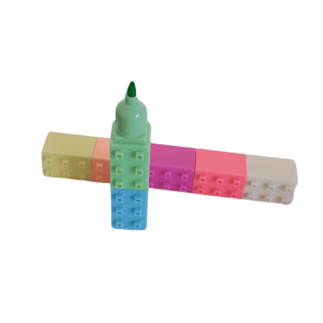Resaltador 6 Colores Modelo Ladrillos SL6609 Kinderland