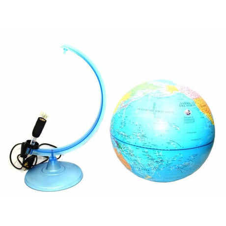 Globo Terraqueo Base Plastica 25cm Con Luz 257lw