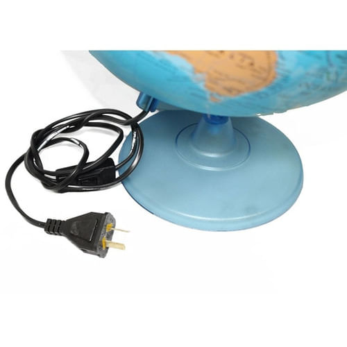 Globo Terraqueo Base Plastica 25cm Con Luz 257lw