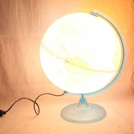 Globo Terraqueo Base Plastica 25cm Con Luz 257lw