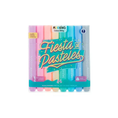 Mooving Coloring Resaltadores Pastel x08 3051108