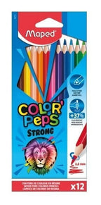 Maped Color Peps Strong 12 Lápices De Resina 862712