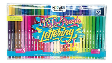 Mooving Coloring Marcadores Doble Punta Pincel X 60 3091060