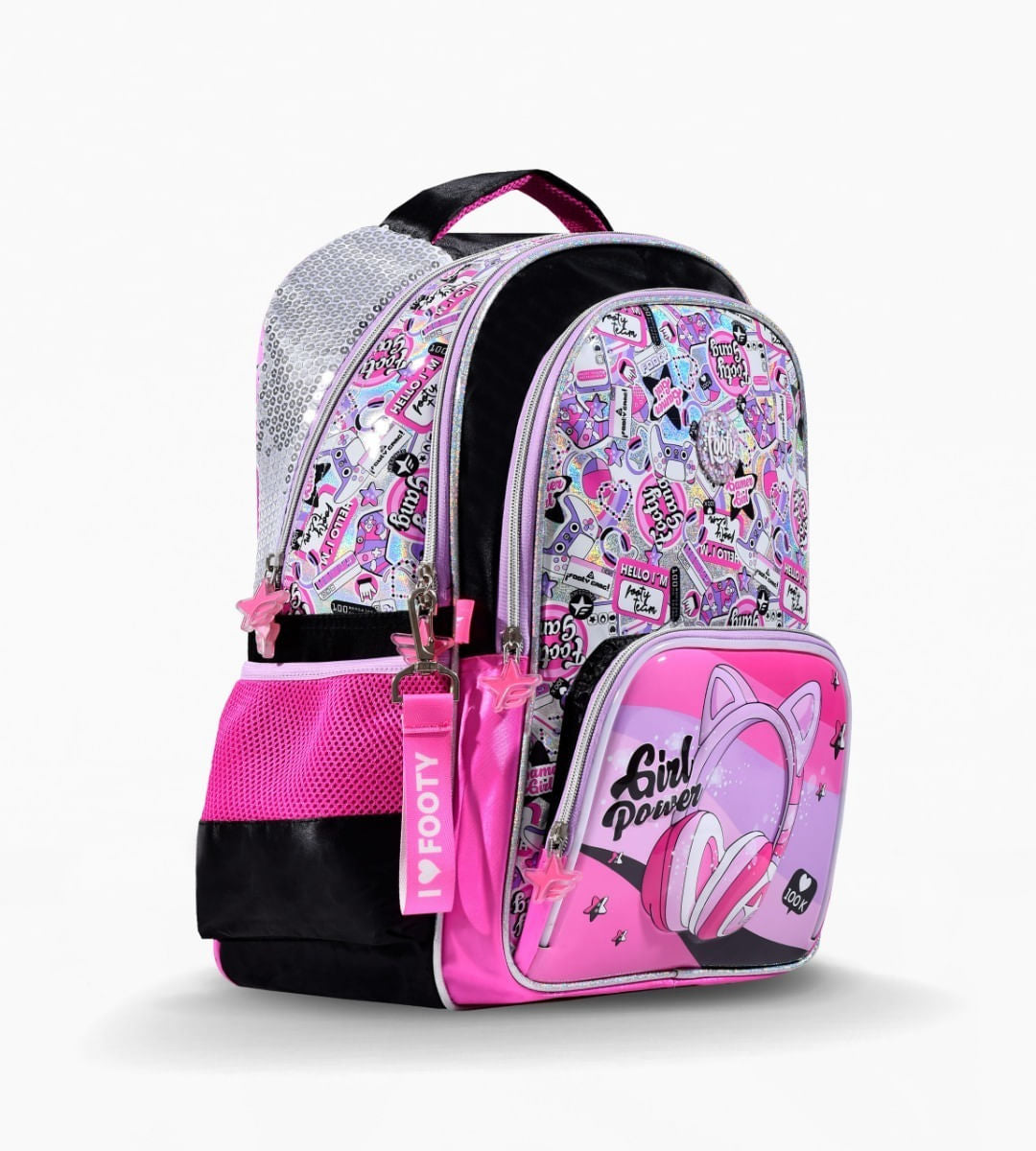 Footy Mochila De Espalda 18p Auriculares Con Luz Led F1983