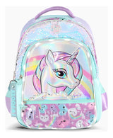 Footy Mochila Unicornio Espalda Celeste Con Luz 18 F2203.01.