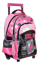 Footy Mochila Call Me Con Luz Led Y Carro 18p F2141