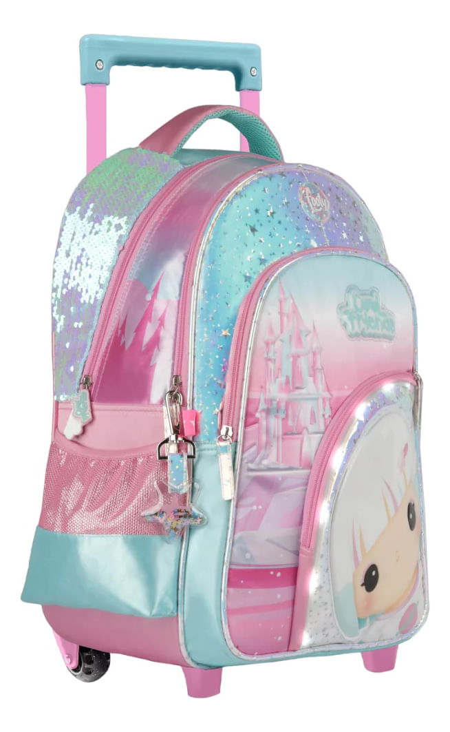 Footy Mochila Cool Friends Con Luz Led Y Carro 18p F2161