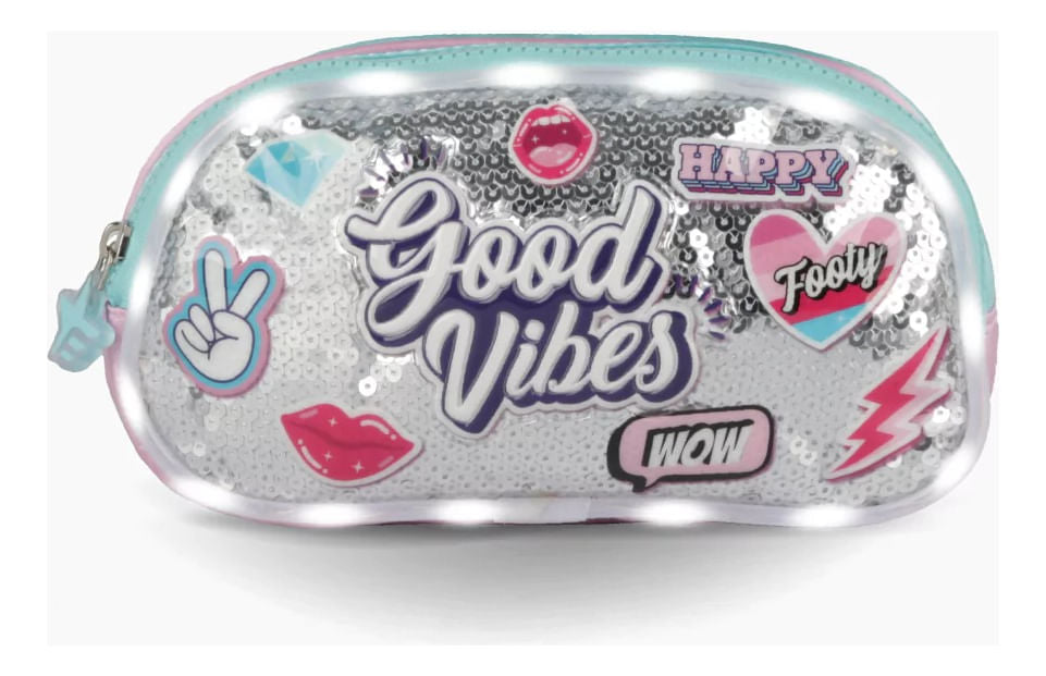 Footy Cartuchera Con Led Good Vibes F21022