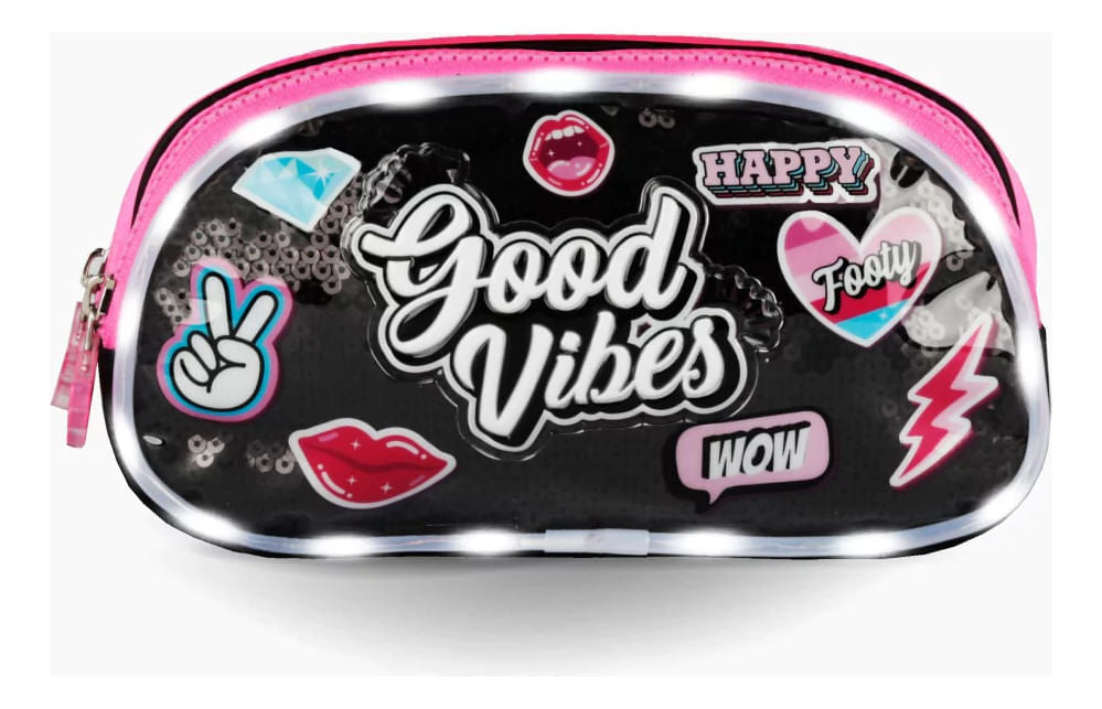 Footy Cartuchera Con Led Good Vibes F21022