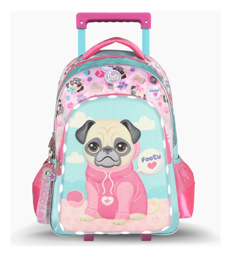 Footy Mochila Carro 18 Pulgadas Puppy Con Luz Led F2191