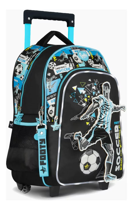 Footy Mochila Carro 18 Pulgadas Dinamic Con Luz Led F2221