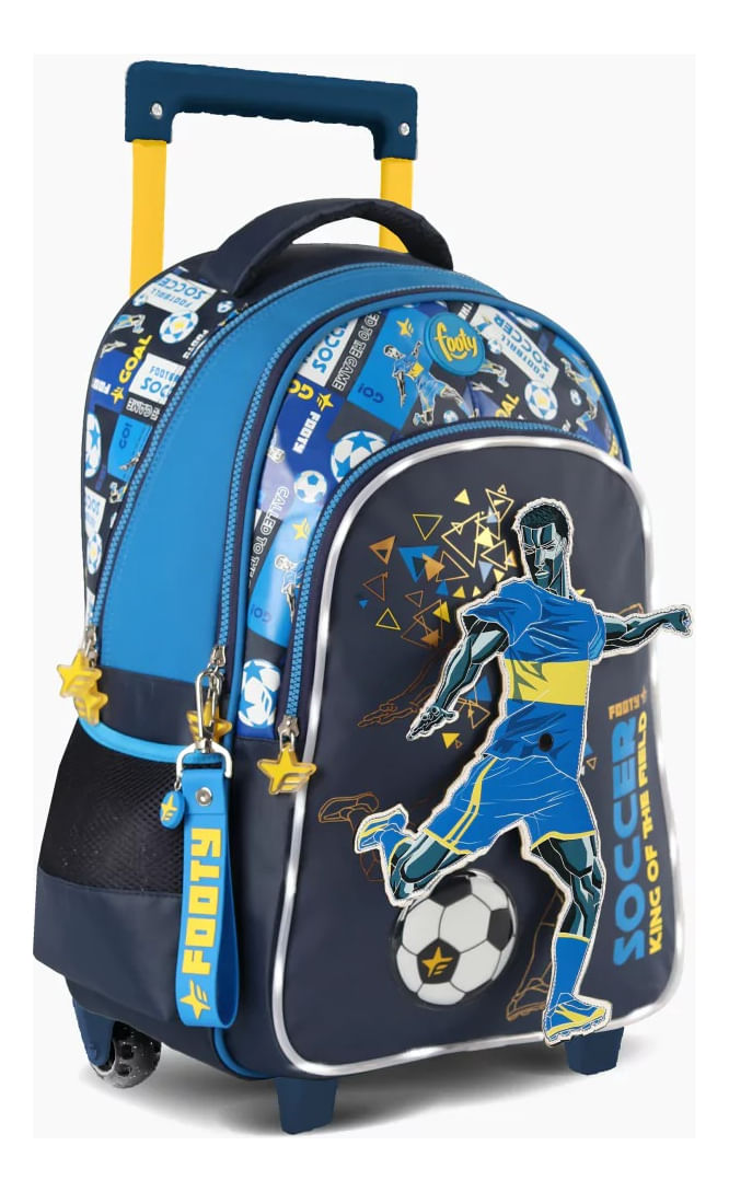 Footy Mochila Carro 18 Pulgadas Dinamic Con Luz Led F2221