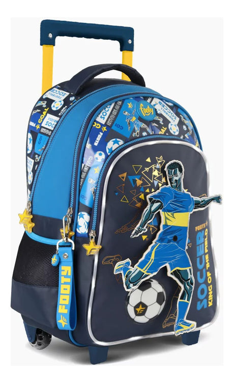 Footy Mochila Carro 18 Pulgadas Dinamic Con Luz Led F2221