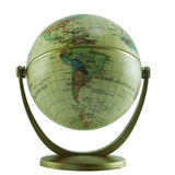 Globo Terraqueo Antiguo Base Plastica 10cm 107a