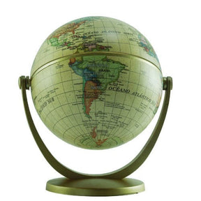 Globo Terraqueo Antiguo Base Plastica 10cm 107a