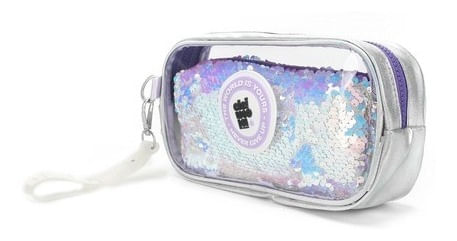 Chimola Cartuchera Cristal Lentejuelas Light Purple Tr41