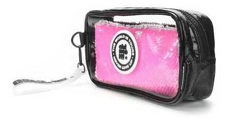 Chimola Cartuchera Cristal Lentejuelas 2 En 2 Black Tr42