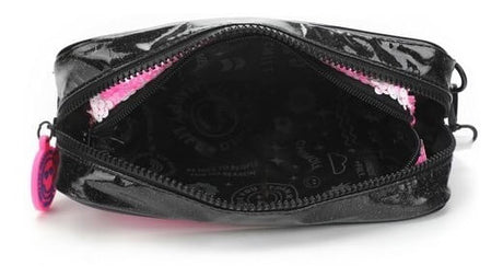 Chimola Cartuchera Cristal Lentejuelas 2 En 2 Black Tr42