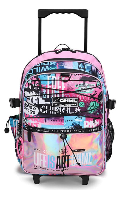 Chimola Mochila Carro Holo 17" Art Life Pink TR88