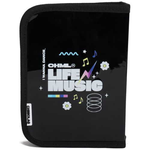 Chimola Cartuchera Completa UV Trama Festival Black TR98