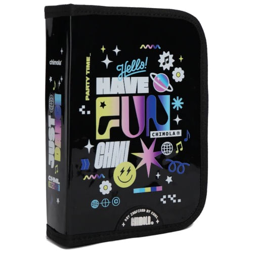 Chimola Cartuchera Completa UV Trama Festival Black TR98
