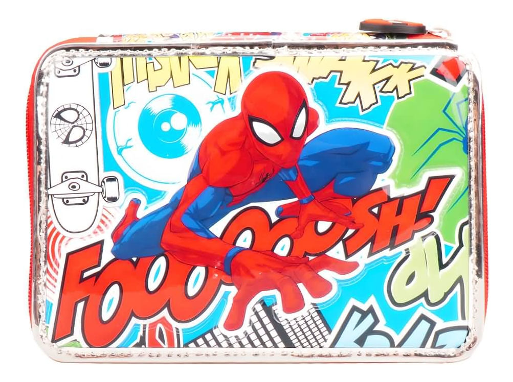 Cartuchera Pvc Spiderman 1 Piso Con utiles Ha598