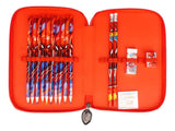 Cartuchera Pvc Spiderman 1 Piso Con utiles Ha598