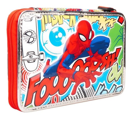 Cartuchera Pvc Spiderman 1 Piso Con utiles Ha598