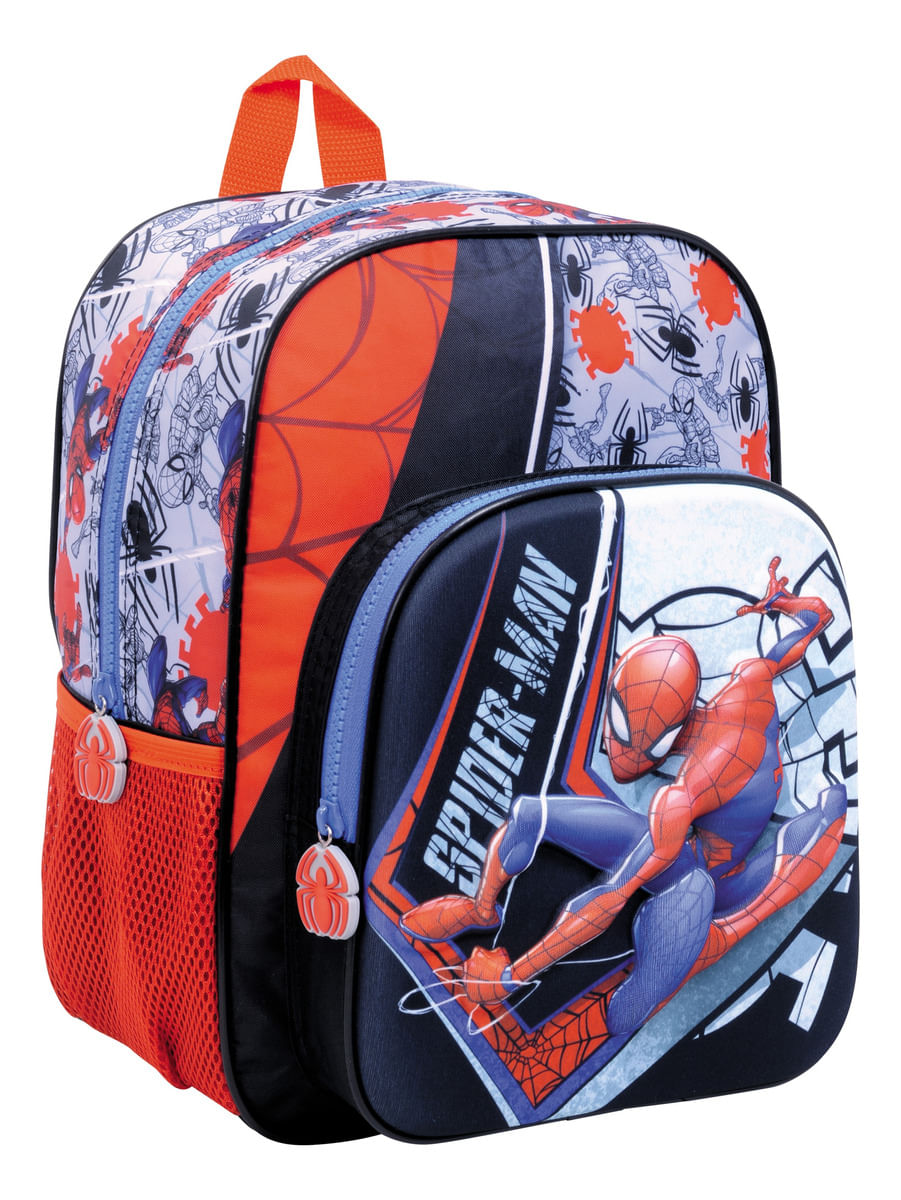 Mochila Spiderman Gray Espalda 12p 38220