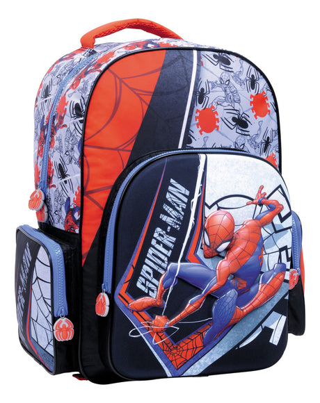 Mochila Spiderman Gray Espalda 18p 38222