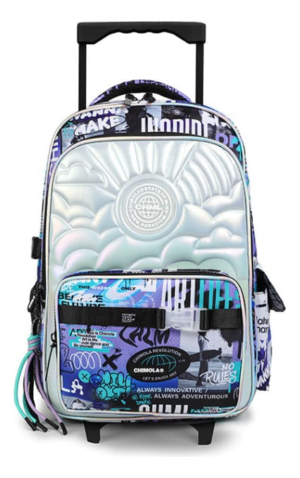 Chimola Mochila Carro Trama Relieve 18" Art Life TR67