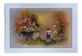 Puzzle 1000 Piezas Niños Pescando En Casa Del Lago 1963514