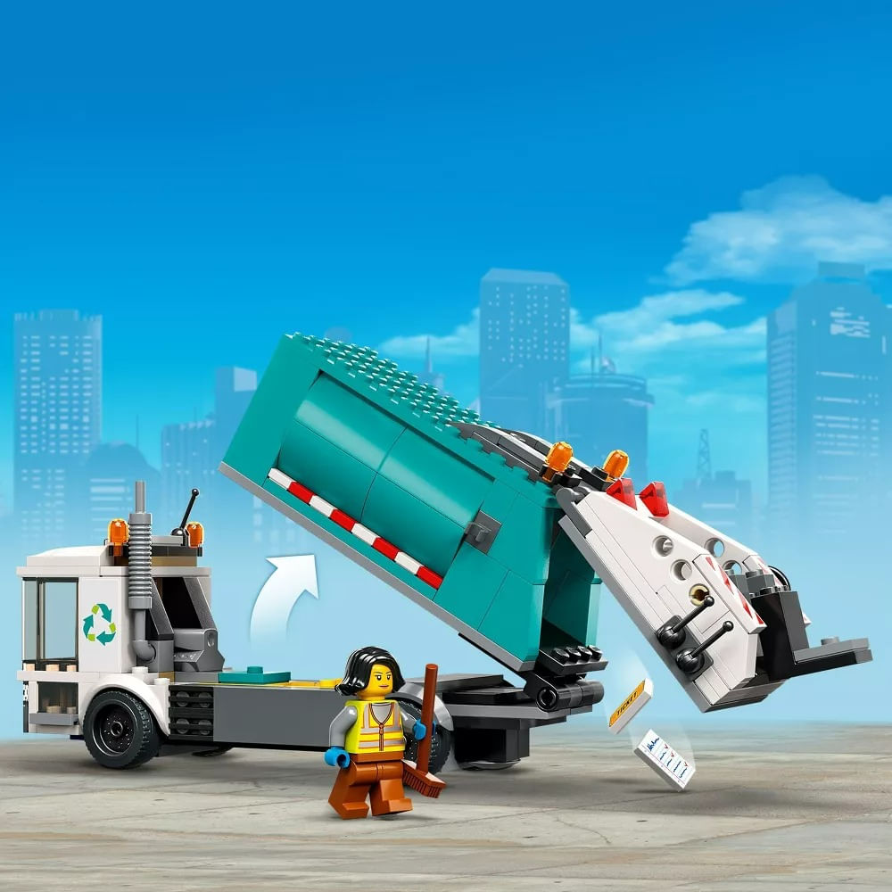 Lego City Camión De Reciclaje Papelera 60386