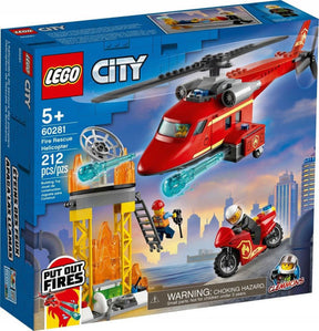 Lego City Helicóptero De Rescate De Bomberos 60281
