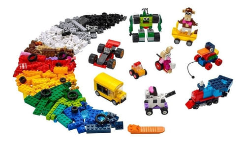 Lego Classic Ladrillos Y Ruedas 11014