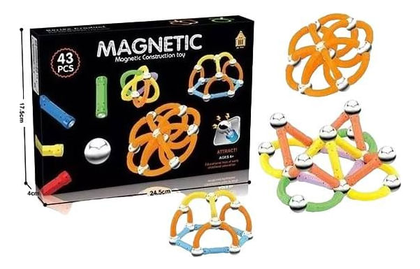 Magnetic Bloques Magneticos 43 Piezas 2022127 Shine