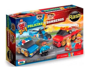 Rasti Policías Y Bomberos 130 Piezas 011085