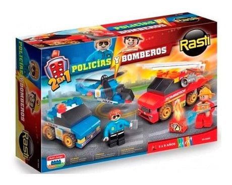 Rasti Policías Y Bomberos 130 Piezas 011085