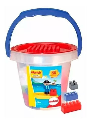 Abrick Piratas Balde 50 Pcs 9028