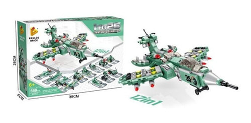 Bloques P/avion 12 En 1 568 Pcs 1887416