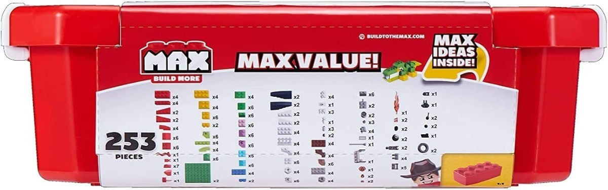 Max Build More Ladrillos Bloques Max Bricks 253 Pzas 8346