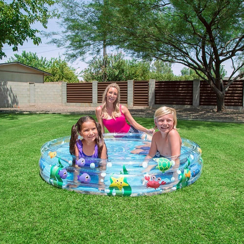 Bestway Pileta 3 Aros Mundo Marino 152x30cm 51004 2122