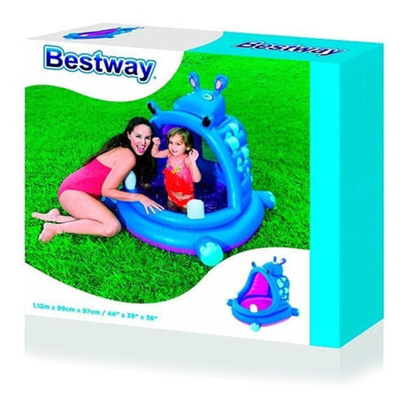 Bestway Pileta P/bebes Hipopotamo 1.12x99x97cm 52218