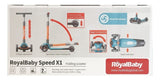Royal Baby Monopatin Plegable Azul/naranja Rb-s1