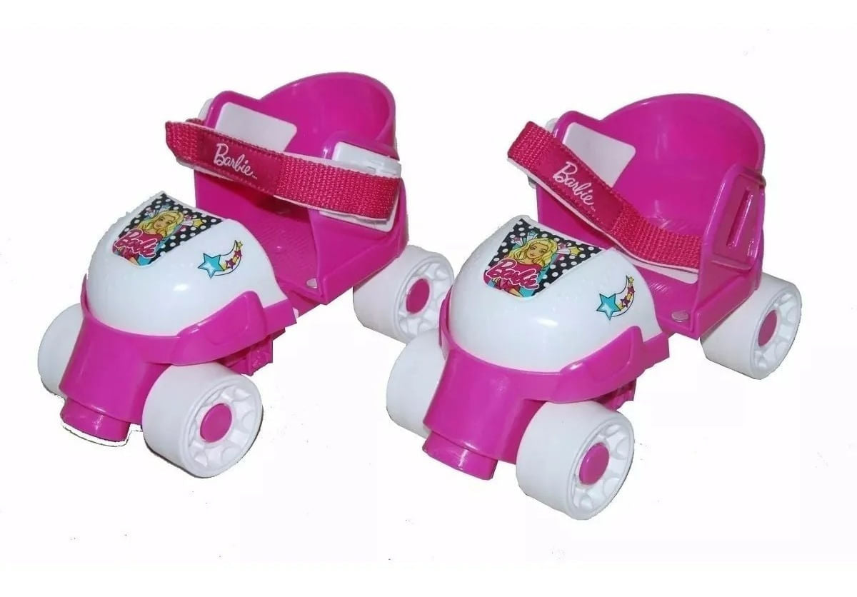 Patines Glam Barbie Extensibles Cuatro Ruedas Plástico 750