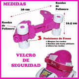 Patines Glam Barbie Extensibles Cuatro Ruedas Plástico 750