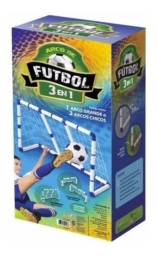 Arco De Fútbol 3 En 1 1.80 X 1.20 X 0.65 Mts.
