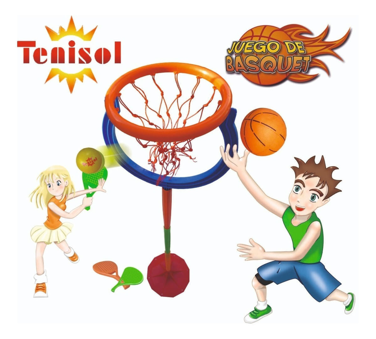 Juego De Básquet + Tenisol 2 En 1 399b Juegosol