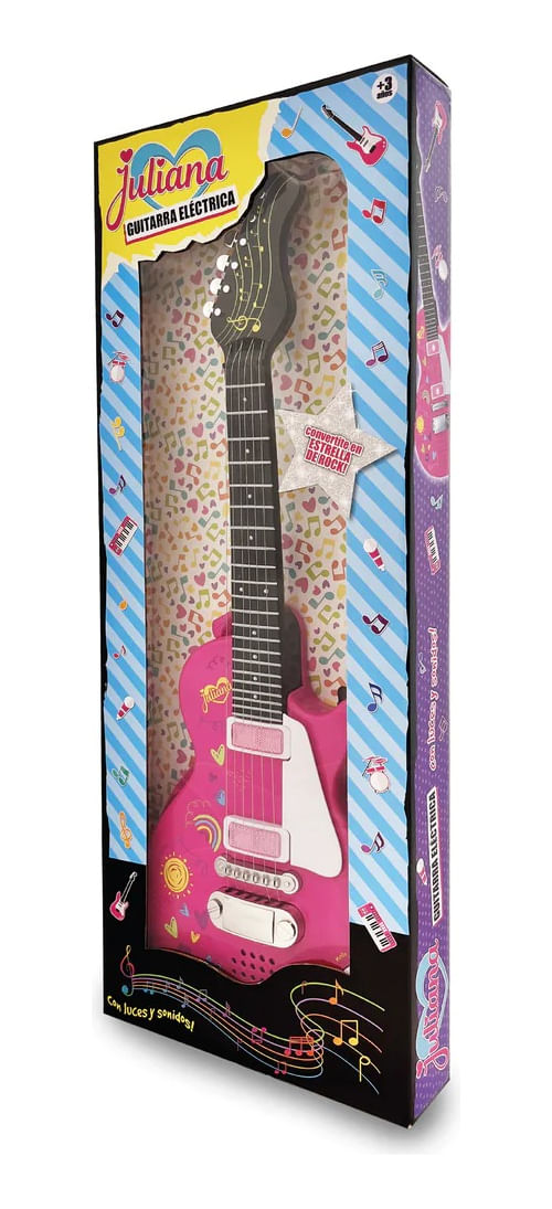Juliana Guitarra Electrica Con Luz Y Sonido Jyjjul0022