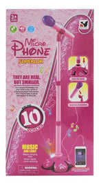 Micrófono Mp3 Con Luz Y Sonido 1685596